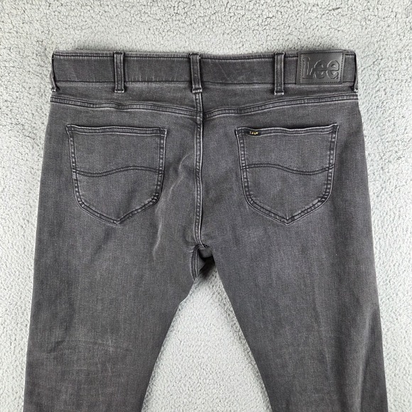 Lee Jeans Mens 38x29 (37x27) Black Extreme Motion MVP Slim Straight Leg Stretch - Picture 10 of 11